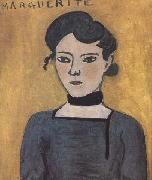 Henri Matisse Portrait of Marguerite (mk35) oil on canvas